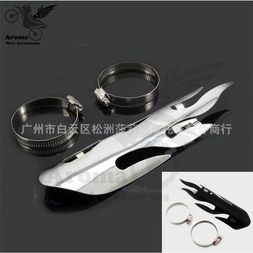 Retro flame motorcycle exhaust pipe thermal insulation cover chrome motorbike Exhaust Muffler pipe Cover Heat Shield for Harley