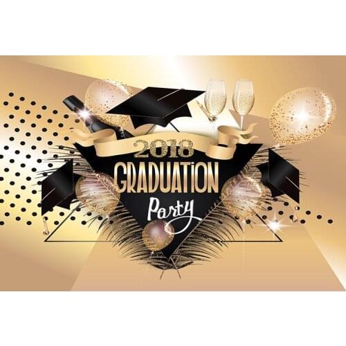Graduation party photography backgrounds champagne celebration students photo backdrops for photo studio prop photophone lv-588