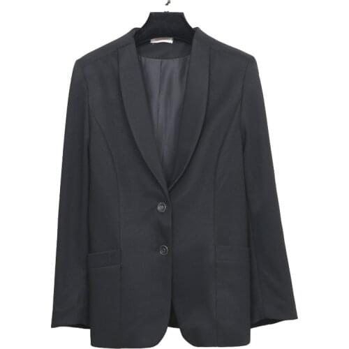 High-quality professional black suit jacket feminine 2020 new elegant long sleeve large size blazer womens Elegant little suit