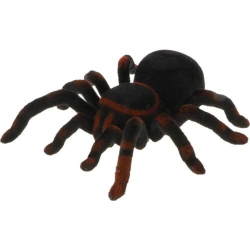 Remote Control Creepy Soft Reptile Spider Infrared RC Tarantula Bug Joke Toy
