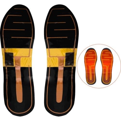 1 pair Unisex 3.7V/5.1W Insole heating sheet Winter Sports Heated Insoles Flexible Waterproof Graphene Heating Sheet