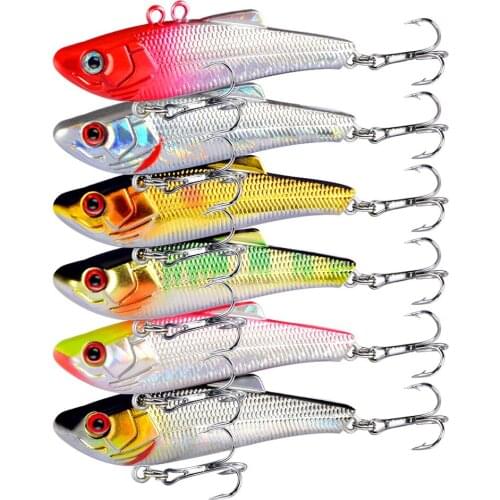 1PCS 70mm/7g Sinking Vibration VIB Fishing Lures Artificial Crankbaits Fishing Wobblers Sea Bass Hard Bait Wholesale Minnow