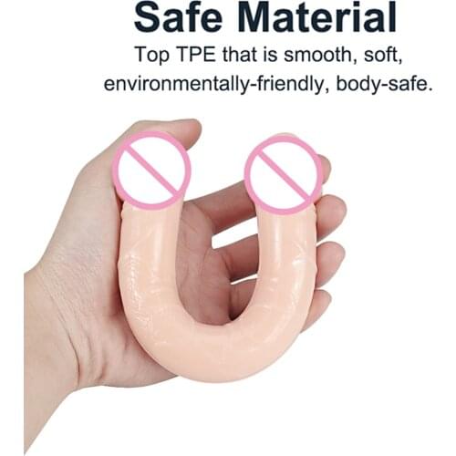 10 Inches Jelly Double Head Vagina Anal Masturbation For Girls Lesbian Sex Cock Penis Adults Toys