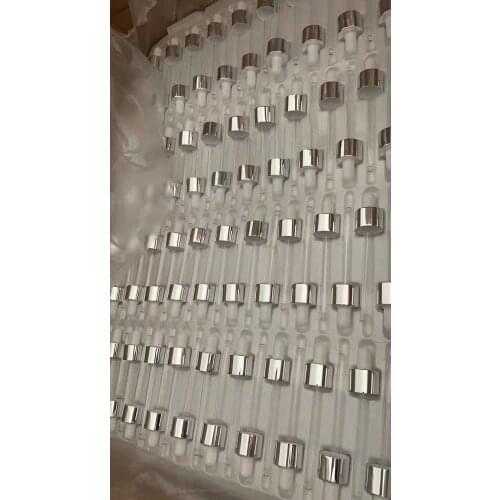 18mm 20mm Plastic Black/White Screw Press Dropper Cover Cap with glass pipette for 5/10/15/20/30/50/100ml essential oil bottle