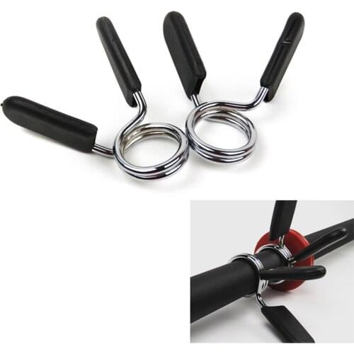 2Pcs 24mm + 2x 25mm Barbell Spring Clip Collars for Weight Lifting Included