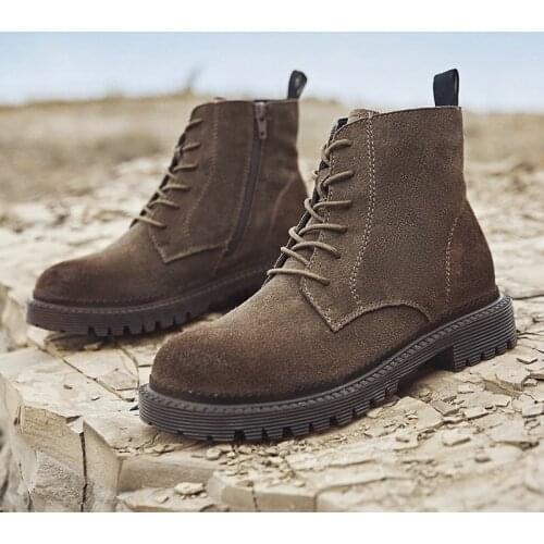 2020 Genuine Leather Martin Boots Female British Wind Retro New Students Korean Version Warm Thick-Soled Boots Women