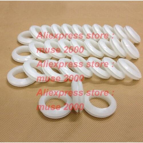 3 4 5 6 8 10 12 14 16 18 20mm White wire grommet,ceilling table lights machine wire outlet output,electrical ring rubber grommet
