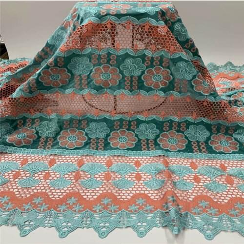 5 Yards Latest High Quality Guipure Swiss Net Lace Velvet Fabric African Cord Lace Embroidery Jacquard Net Fabric ! ZQ11103