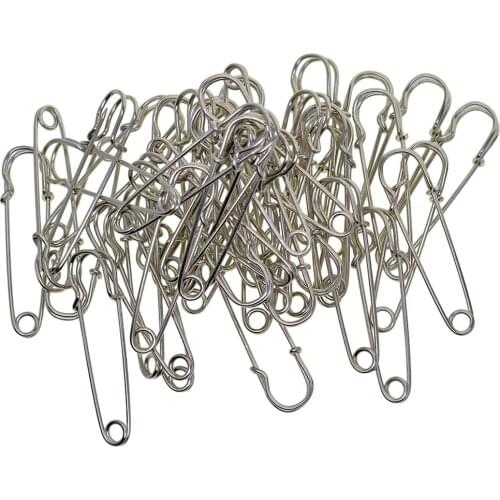 50Pcs Extra-Large Steel Safety Pins for Blankets, Skirts, Kilts, Crafts