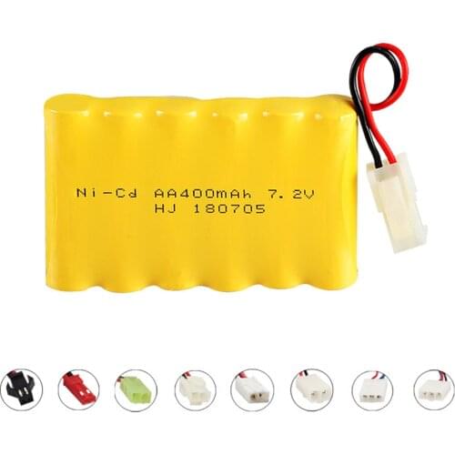 7.2V 400mAh Ni-CD Battery For Huanqi 516 558 549 Remote Control toys Cars Tanks truck boat Spare Parts 6* AA nicd Batteries Pack
