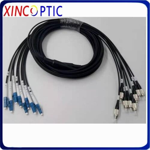 8core Singlemode 30M 50M 100M 150M 200M 300M Armored Patch Cord 8 core SM G652D SC LC FC 8 fibers Optical Fiber Jumper Cable