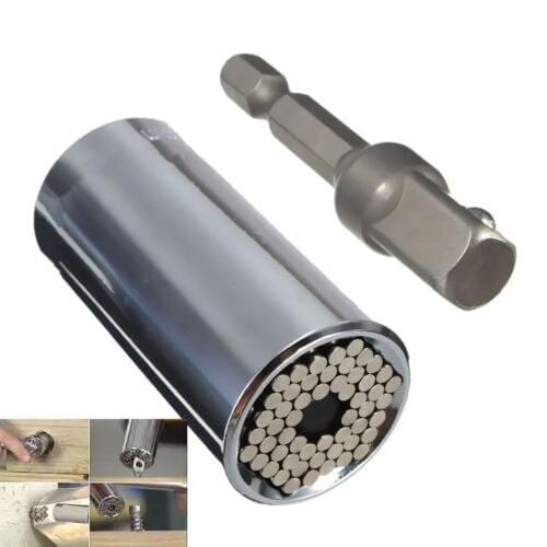 7-19mm Universal Socket Adapter Power Drill Adapter Multi-Function Ratchet Car Hand Tool Set Repair Kit