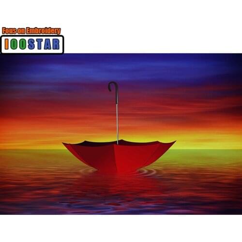 3D Needlework Diy Diamond Painting "Red Umbrella" Diamond Embroidery Full Pasted Decorative Wall Stickers Cross Stitch Crafts