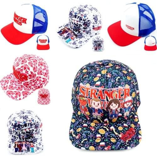 Cute Cartoon Stranger Baseball Trucker Caps Hat For Adult Men Women Boys Cosplay Adjustable Embroidery Hip Hop Hats Party Gift