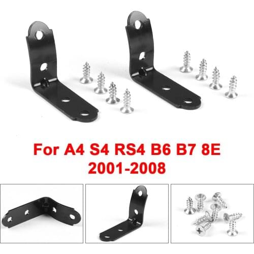 For Audi A4 S4 RS4 B6 B7 8E Glove Box Repair Kit 2001-2008 2 pc Black