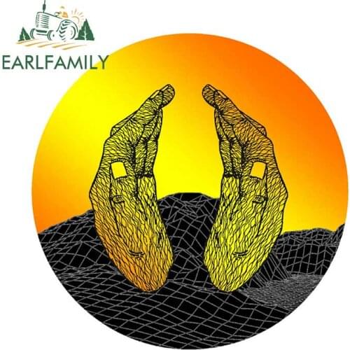 EARLFAMILY 13cm x 13cm For Hand Fine Decal Surfboard Car Stickers Car Styling Vinyl Material Occlusion Scratch for SUV JDM ATV