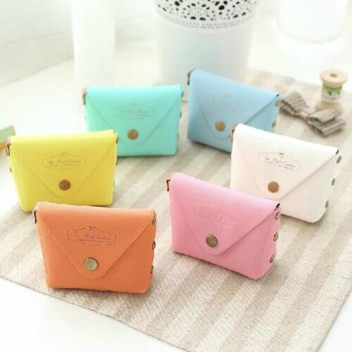 Canvas Purse Card Key Mini Purse Pouch Canvas Bag Small Coin Purse Card Holder Wallet Candy Colors 1Pcs