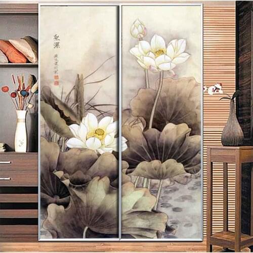 Customized Chinese glass film frosted stickers bathroom cellophane self-adhesive wall stickers balcony insulation shade film