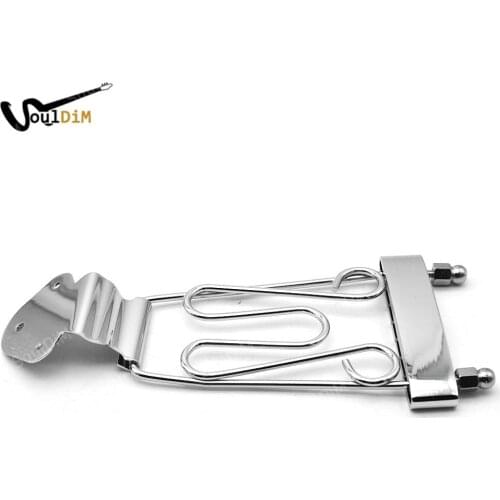 8set 6 String Jazz Guitar Bridge Trapeze Tailpiece Open Frame Bridge for Archtop Guitar Accessories