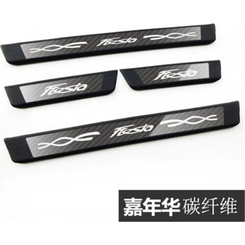 Stainless steel Scuff Plate/Door Sill Plate Door Sill Welcome Pedal for Ford Fiesta 2009 - 2015 Car Styling