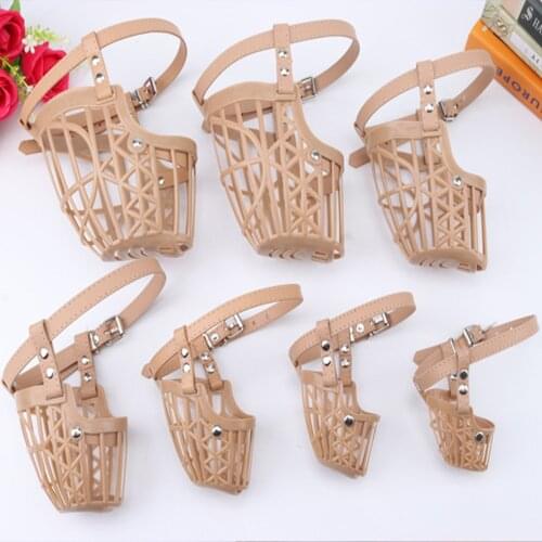 Pet Dog Muzzles Safety Breathable For Small Medium Dogs Mouth Mask Basket Design Anti-Biting Barking Pet Muzzle Mask Accessories