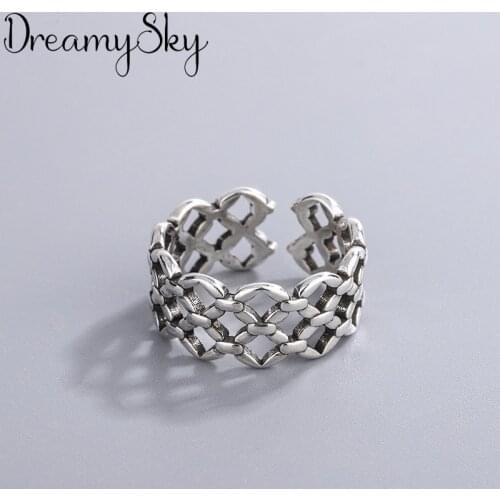 Charming Open Hollow Ring for Women Vintage Boho Party Rings Gothic Punk Jewelry Gifts for Girls 2021