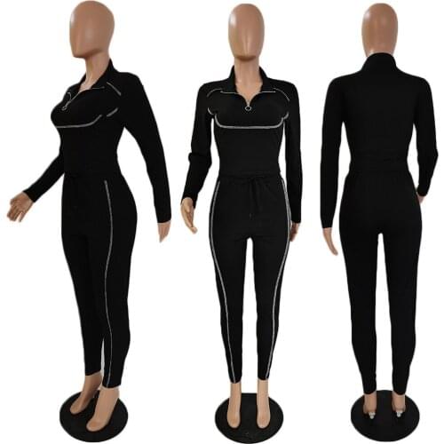 Autumn and Winter Classic African clothing two piece set womens personalized long sleeve top suit