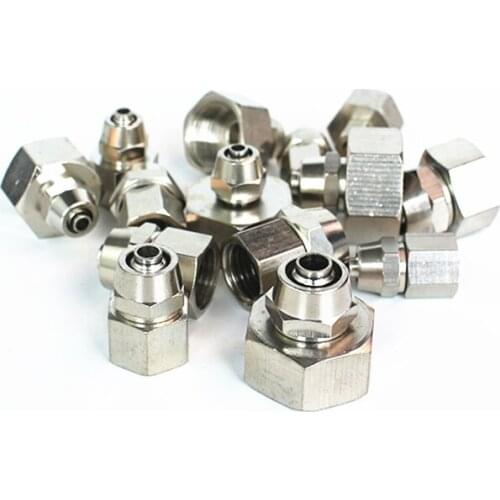 PCF Pneumatic Fast twist Fittings 4~12mm OD Tube to 1/8" 1/4" 3/8" 1/2" BSP Female Thread Air Hose Quick Joint Coupler Connector