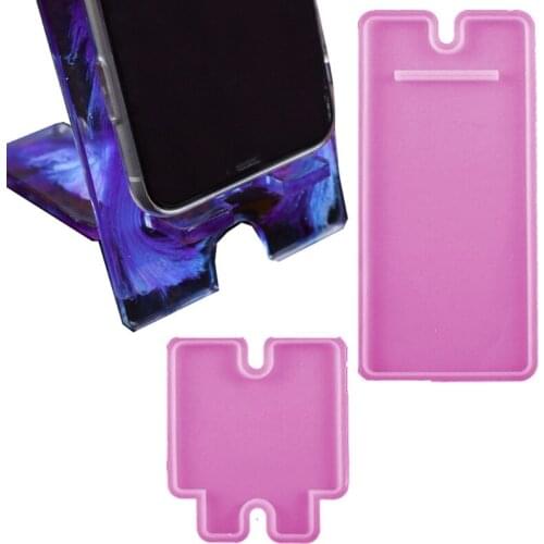 95AB Mobile Phone Stand Silicone Resin Mold Phone Bracket Holder Epoxy Resin Moulds
