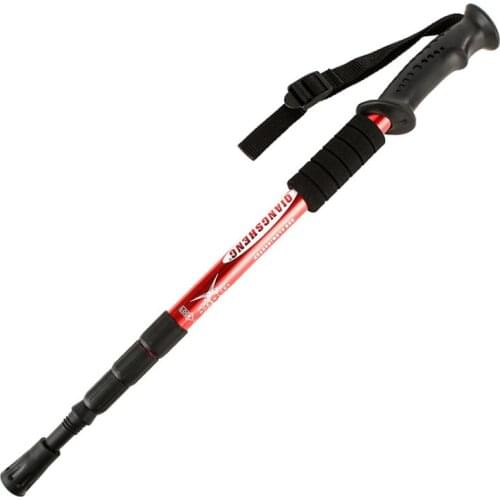 Anti Shock Trekking Pole Ultralight Walking Sticks Adjustable Hiking Canes Telescopic Crutch