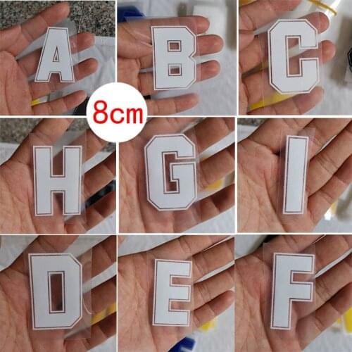 Iron on Patches Letter DIY Basketball jersey number Clothes Bag Cap Fashion Hotfix Sticker