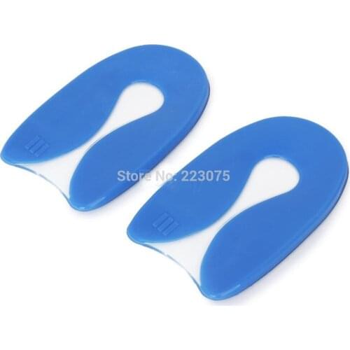 U-Shape Medical Silicone Gel Heel Pain Relieve Spur Pads Cushion Insoles 2 pairs/lot