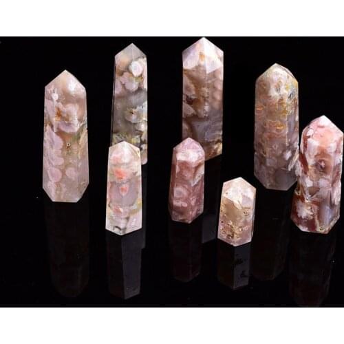 Convenient Anti-scratch Hexagonal Prism Mix Color Energy Natural Stone Wear-resistant Energy Stone Attractive for Friends