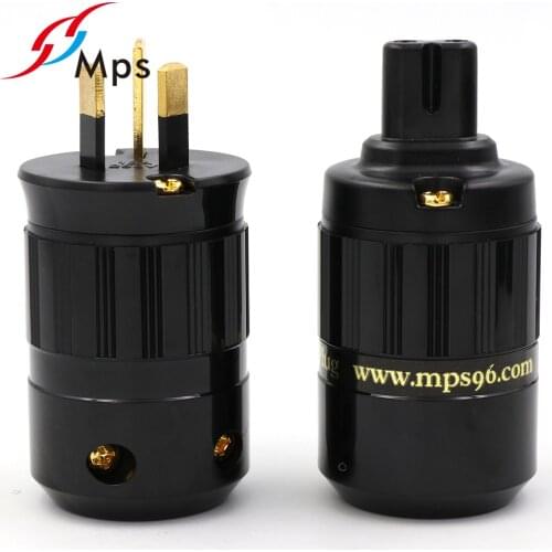 PAPRI Power Cord Plugs MPS Hercules-AUG Hercules-8 Connector HiFi Audio Adapter For USA Standard AC Power Socket