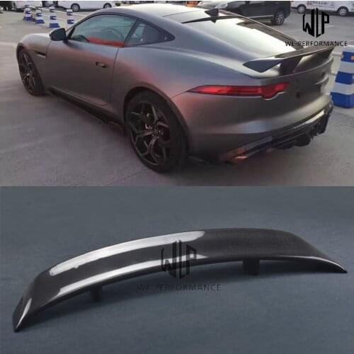 F-TYPE High Quality Carbon Fiber Rear Trunk Spoiler Lip Wing For Jaguar F-TYPE Car body kit 13-16