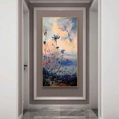 Abstract Landscape Hand Painted Oil Painting Knife Paintings On Canvas Wall Art Pictures For Bedroom Living Room Home Decoration