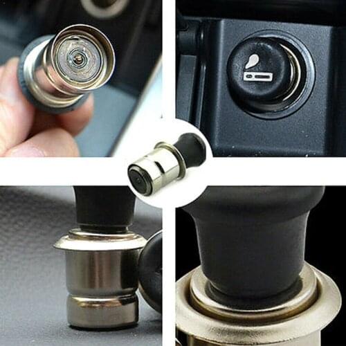 12V Auto Car Power Plug Socket Output 20mm Automatic Ignition Black Cigarette Interior Part Auto Lighter Cigarette Lighter N2X1