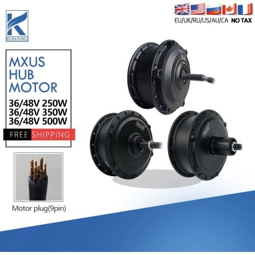 MXUS Brand 36V48V 250W 350W 500W XF08 XF15 High Speed Electric bike Brushless Gear Front Rear Motor For ebike conversion kit