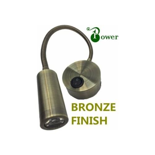 12V 24V BRONZE 2W LED BOAT CABIN LIGHTS