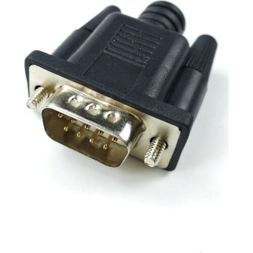 Overmolded pvc cover case for serial connector db9 DIY housing