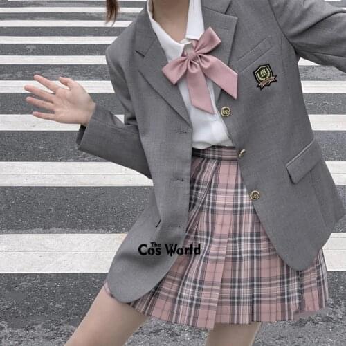 [Valentines Day] Girls Japanese Summer High Waist Pleated Plaid Skirts For JK School Uniform Students Cloths