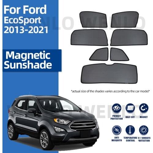 For Ford EcoSport 2013-2021 Front Windshield Car Sunshade Side Window Screen Blind Sun Shade Magnetic Outdoor Visor Mesh Curtain