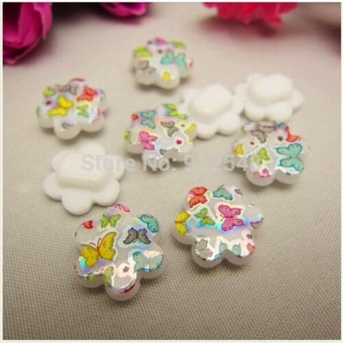DT3 New Arrival, Hot 50 pcs flower resin buttons handmade diy accessories, garment accessories, DIY accessories materials