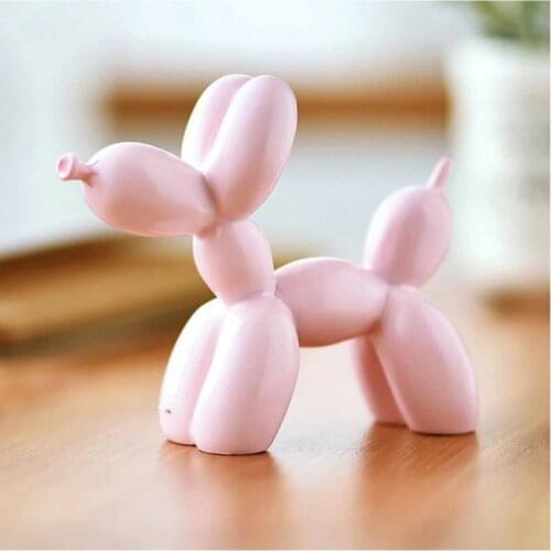 Balloon Dog Figurines For Interior Home Decor Nordic Modern Resin Animal Figurine Sculpture Statue Home Living Room Decoration