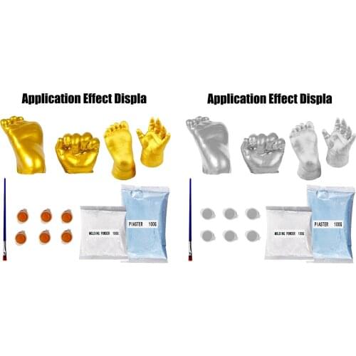 3D Hand Foot Print Mold, DIY Statue Molding, Baby Handprint Footprint Mold Birthday Keepsake Making Tools