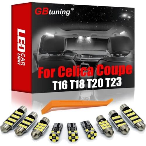 GBtuning Canbus LED Interior Light Kit For Toyota Celica Coupe T16 T18 T20 T23 1986-2006 Vehicle Dome Indoor Trunk Lamp Parts