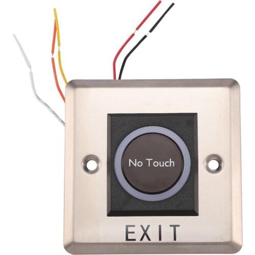 Infrared Sensor Switch No Contact Contactless Switches Door Release Exit Button with LED Indication