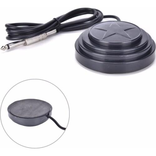 Best Selling Round 360 Star Tattoo Machine Footswitch Foot Pedal Controller Power Supply New Arrival