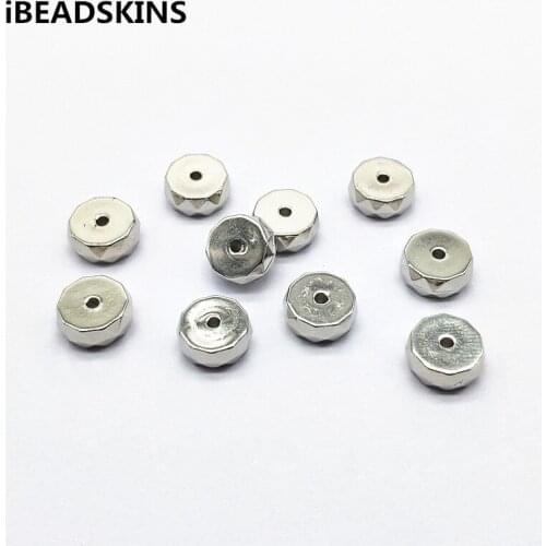 New arrival! 9x4mm 500pcs Rhodium color CCB Wheel-shape spacer beads for Earrings parts,hand Made Earrings Findings Jewelry DIY