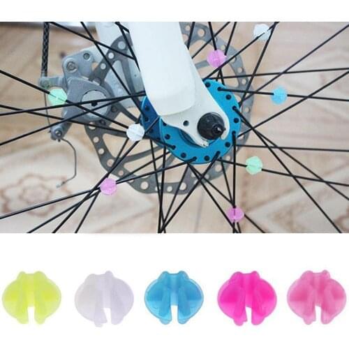 36Pcs Plastic Multi-Color Bicycle Cycle Wheel Spoke Stars Children Kids' Bicycle Decors Great Gift (Mix color)